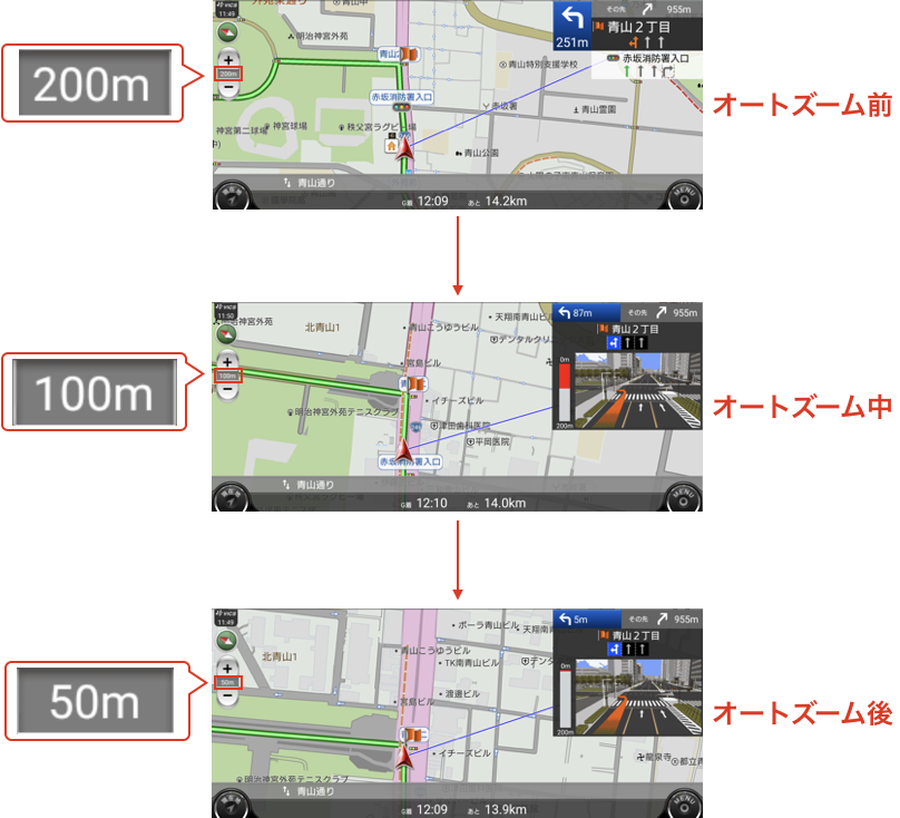 交差点オートズームに対応しました お知らせ Navitime カーナビタイム Android